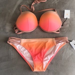 Pink ombré bikini
